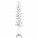 Brad de Crăciun mesteacăn Negru 47 x 240 cm Oțel 675 LED-uri - WALTI WALTI