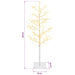 Brad de Crăciun mesteacăn Alb 18 x 18 x 120 cm Oțel 279 LED-uri - WALTI WALTI