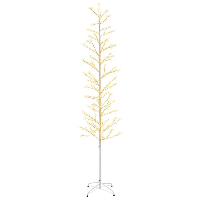 Brad de Crăciun mesteacăn Alb 47 x 240 cm Oțel 675 LED-uri - WALTI WALTI