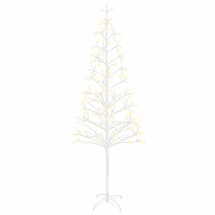 Brad de Crăciun din ghirlandă LED Alb 47 x 240 cm Oțel - WALTI WALTI
