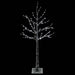 Brad de Crăciun nins cu LED Maro 22 x 22 x 120 cm Plastic - WALTI WALTI