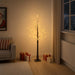 Brad de Crăciun nins cu LED Maro 22 x 22 x 150 cm Plastic - WALTI WALTI