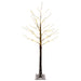 Brad de Crăciun nins cu LED Maro 22 x 22 x 150 cm Plastic - WALTI WALTI
