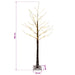 Brad de Crăciun nins cu LED Maro 22 x 22 x 150 cm Plastic - WALTI WALTI