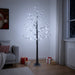 Brad de Crăciun nins cu LED Maro 22 x 22 x 150 cm Plastic - WALTI WALTI