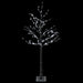 Brad de Crăciun nins cu LED Maro 22 x 22 x 150 cm Plastic - WALTI WALTI