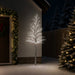 Brad de Crăciun nins cu LED Maro 25 x 25 x 210 cm Plastic - WALTI WALTI