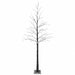Brad de Crăciun nins cu LED Maro 25 x 25 x 210 cm Plastic - WALTI WALTI