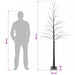 Brad de Crăciun nins cu LED Maro 25 x 25 x 210 cm Plastic - WALTI WALTI
