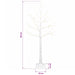 Brad de Crăciun tip mesteacăn Alb 22 x 22 x 120 cm Plastic - WALTI WALTI