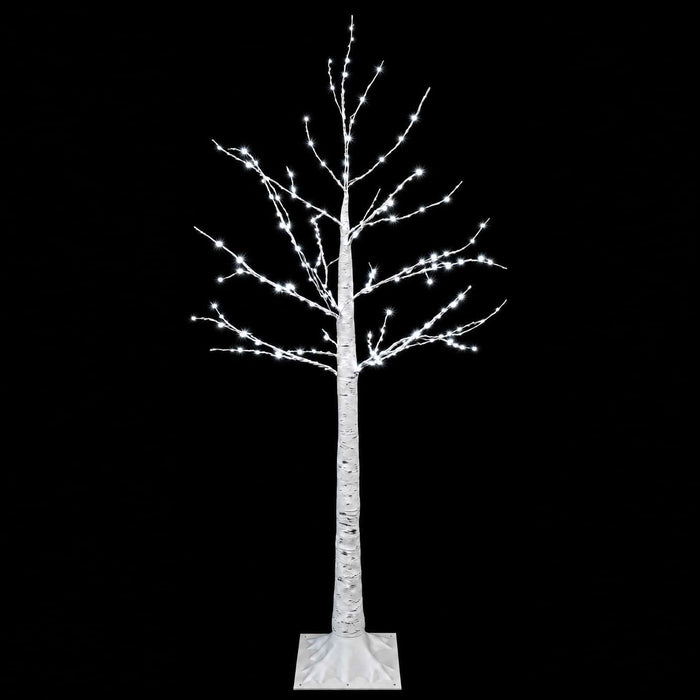 Brad de Crăciun mesteacăn Alb 22 x 22 x 120 cm Plastic - WALTI WALTI