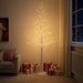 Mesteacăn de Crăciun Alb 25 x 25 x 210 cm Plastic 406 LED-uri - WALTI WALTI