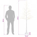 Mesteacăn de Crăciun Alb 25 x 25 x 210 cm Plastic 406 LED-uri - WALTI WALTI
