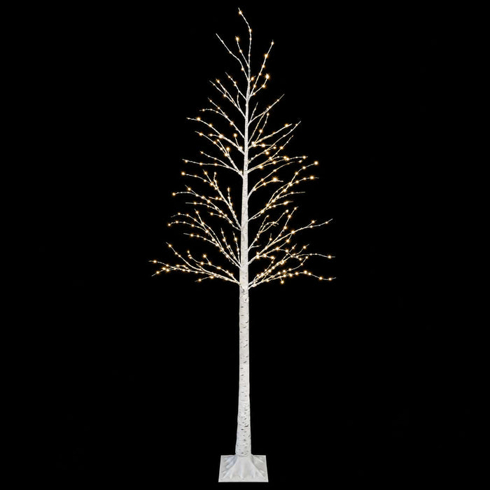 Brad de Crăciun mesteacăn Alb 25 x 25 x 240 cm Plastic - WALTI WALTI