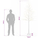 Brad de Crăciun mesteacăn Alb 25 x 25 x 240 cm Plastic - WALTI WALTI