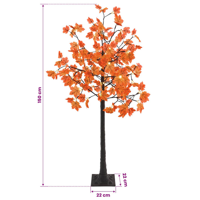 Copac de Crăciun tip arțar, cu LED Maro 22 x 22 x 150 cm - WALTI WALTI