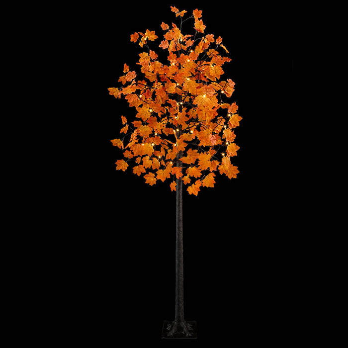 Copac de Crăciun tip arțar, cu LED Maro 240 cm Plastic - WALTI WALTI