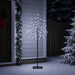 Brad de Crăciun LED Negru 120 cm Oțel 100 LED-uri - WALTI WALTI