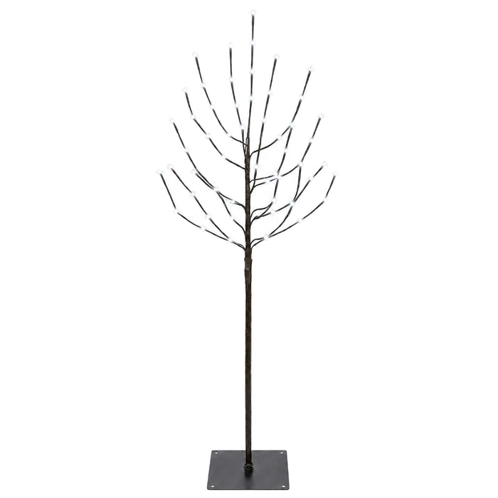 Brad de Crăciun LED Negru 120 cm Oțel 100 LED-uri - WALTI WALTI