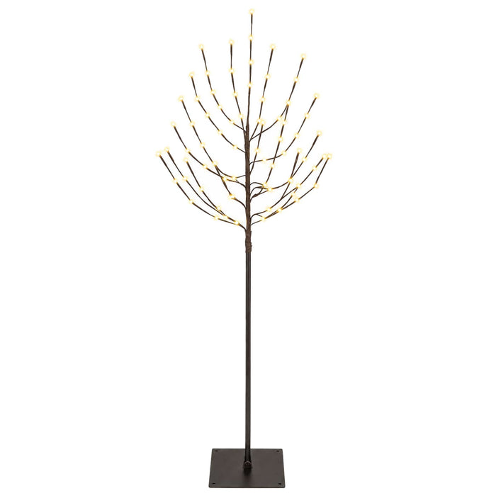 Brad de Crăciun LED Negru 18 x 18 x 150 cm Oțel 140 LED-uri - WALTI WALTI