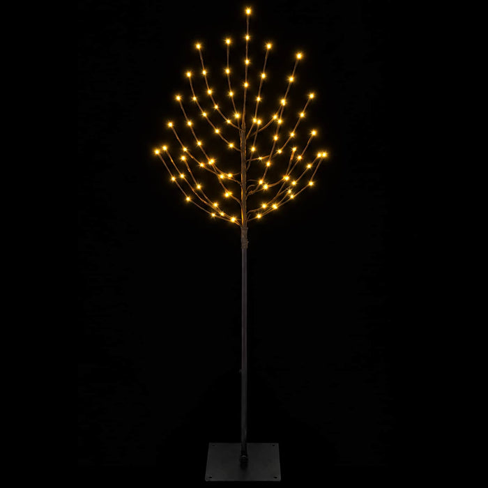 Brad de Crăciun LED Negru 18 x 18 x 150 cm Oțel 140 LED-uri - WALTI WALTI