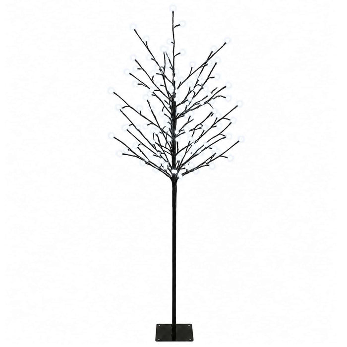 Brad de Crăciun cu globuri LED Negru 18 x 18 x 120 cm Oțel - WALTI WALTI