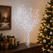 Decorațiune de Crăciun crenguță din cupru cu LED 3 buc. Alb - WALTI WALTI