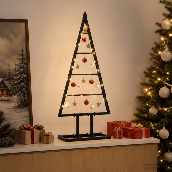 Pom de Crăciun din metal KUOPIO 60 cm Metal Negru - WALTI WALTI