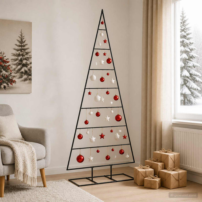 Pom de Crăciun din metal KUOPIO 180 cm Metal Negru WALTI