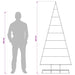 Pom de Crăciun din metal KUOPIO 210 cm Metal Negru - WALTI WALTI
