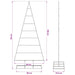 Pom de Crăciun din metal KUOPIO 210 cm Metal Negru - WALTI WALTI