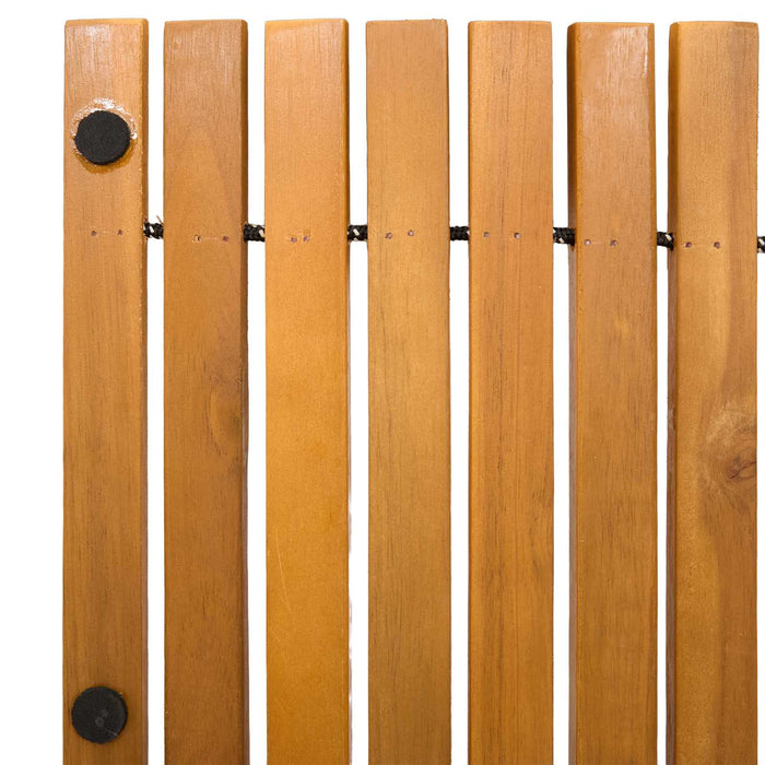 Covoraș de baie 2 buc. natural 100 x 60 cm Lemn Solid de Acacia WALTI