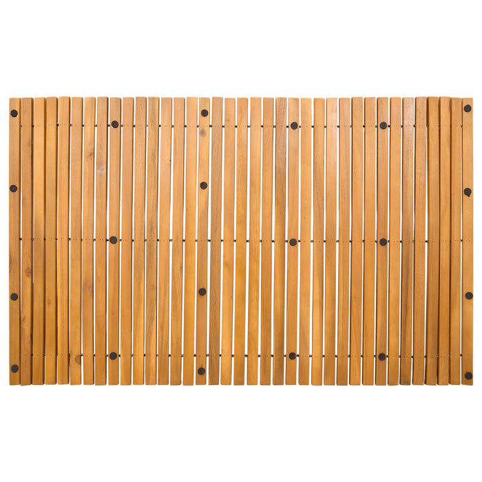 Covoraș de baie 2 buc. natural 100 x 60 cm Lemn Solid de Acacia WALTI