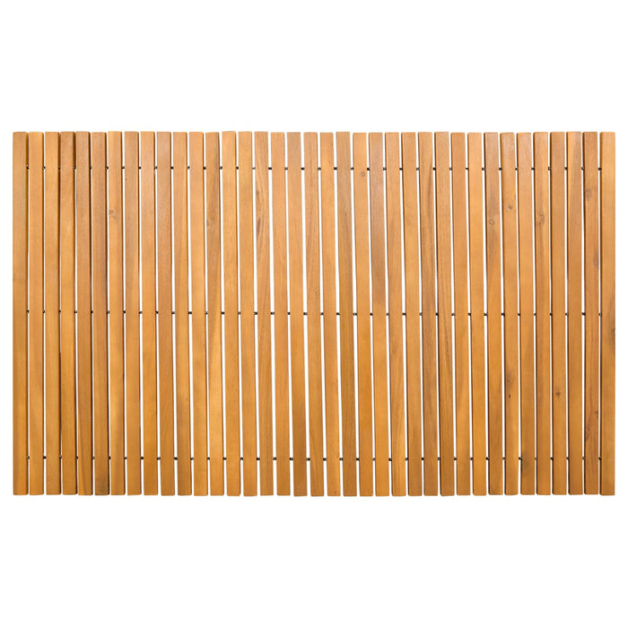 Covoraș de baie 2 buc. natural 100 x 60 cm Lemn Solid de Acacia WALTI