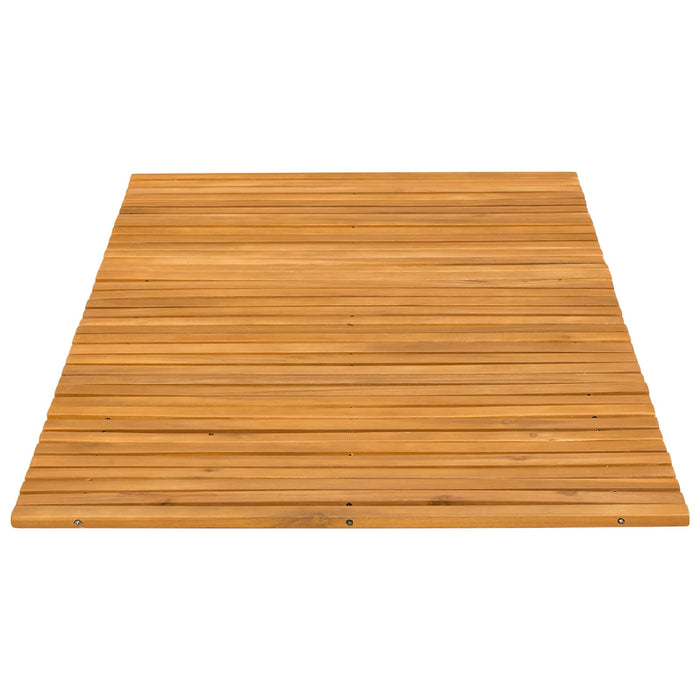 Covoraș de baie 2 buc. natural 100 x 60 cm Lemn Solid de Acacia WALTI