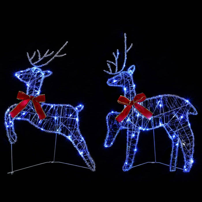 Ren de Crăciun 4 buc. 80 LED-uri Albastru 43 x 19 x 65 cm WALTI