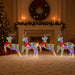 Ren de Crăciun 4 buc. 80 LED-uri Multicolor 43 x 19 x 65 cm - WALTI WALTI