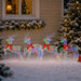 Ren de Crăciun 4 buc. 80 LED-uri Multicolor 43 x 19 x 65 cm - WALTI WALTI