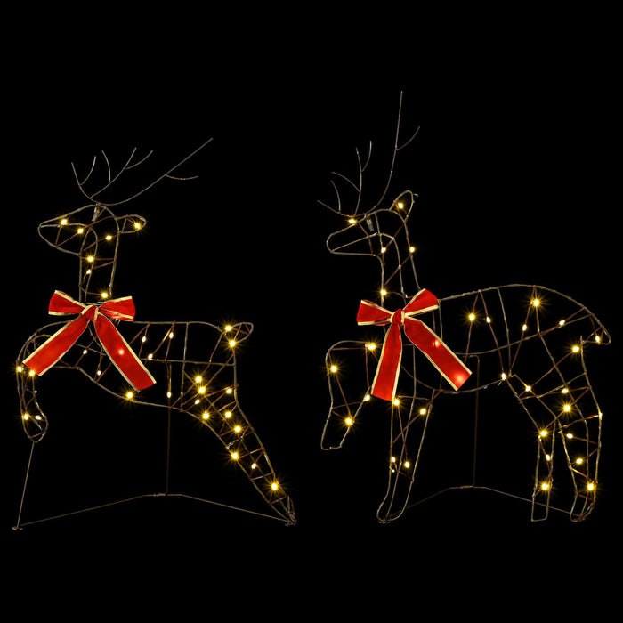 Ren de Crăciun 4 buc. 180 LED-uri Alb cald 43 x 19 x 65 cm - WALTI WALTI