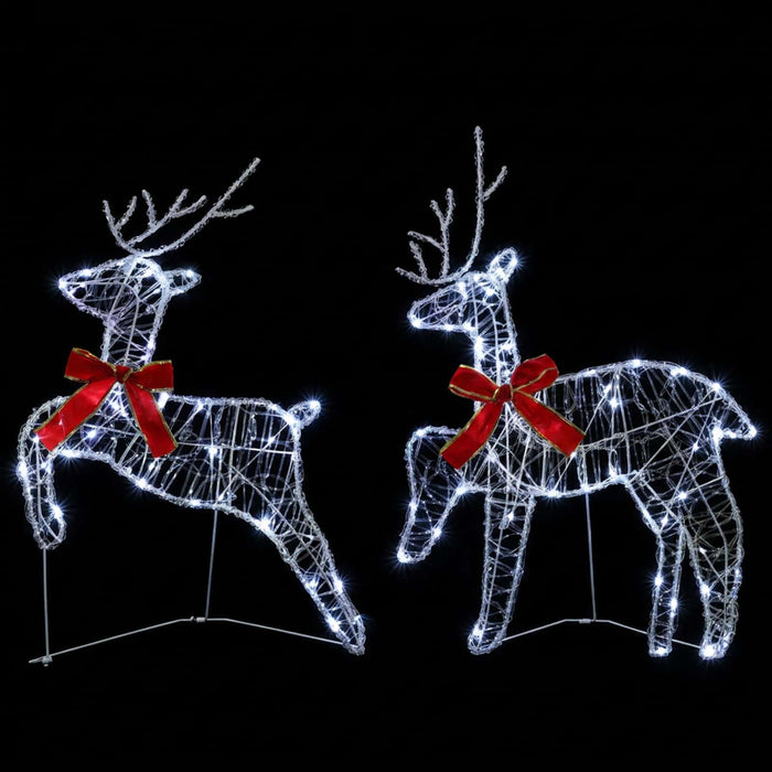 Ren de Crăciun 6 buc. 80 LED-uri Alb rece 43 x 19 x 65 cm WALTI
