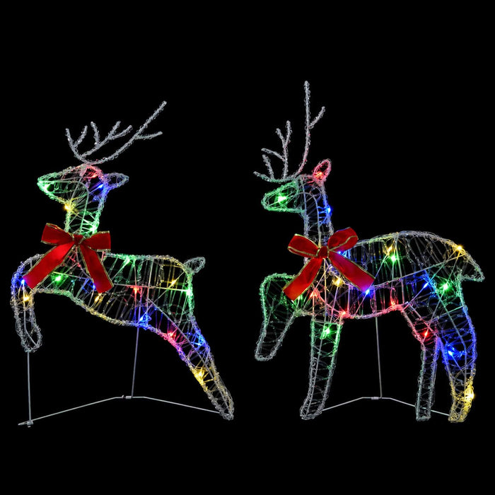 Ren de Crăciun 6 buc. 80 LED-uri Multicolor 43 x 19 x 65 cm WALTI