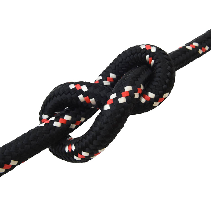 Frânghie utilitară multifuncțională 50 mm 10 m Negru și roșu PP WALTI