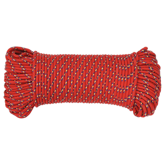 Frânghie utilitară multifuncțională 3 mm 100 m Roșu PP WALTI