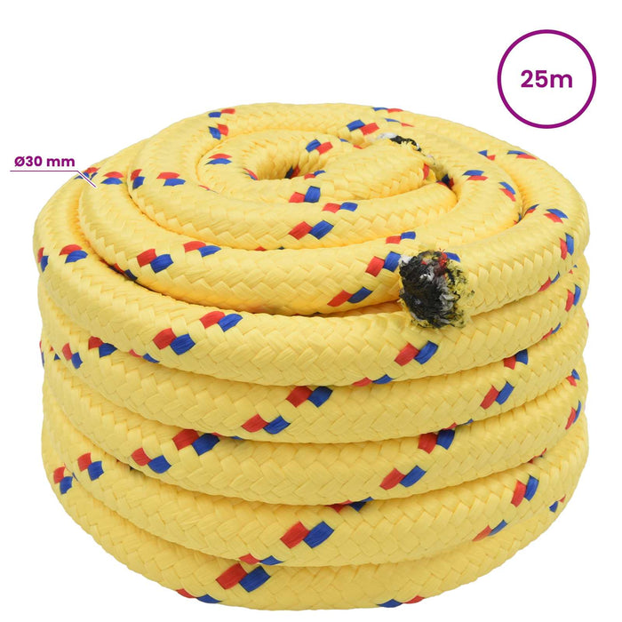 Frânghie utilitară multifuncțională 30 mm 25 m Galben PP WALTI