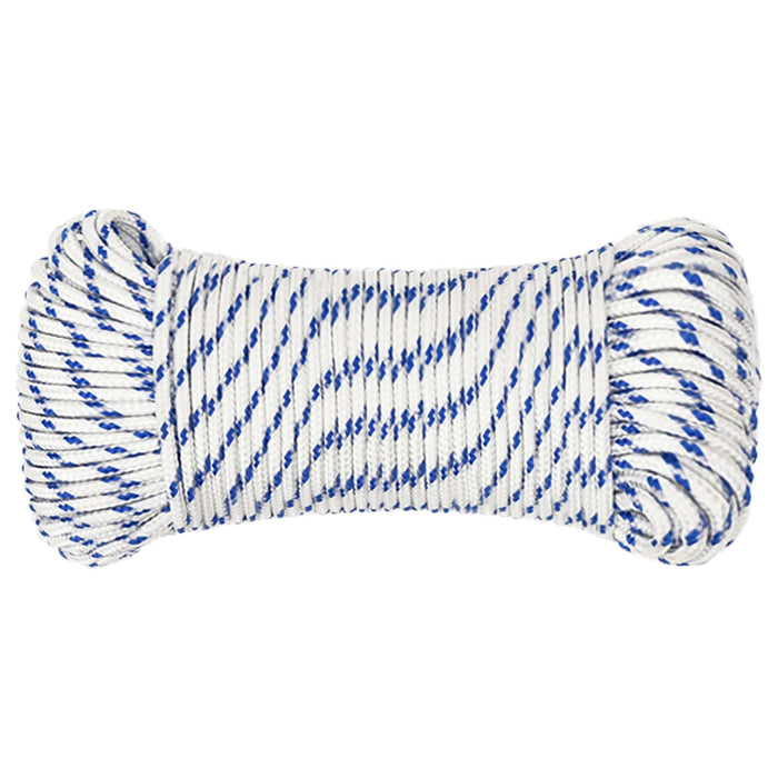 Frânghie utilitară multifuncțională 5 mm 250 m Alb și albastru WALTI