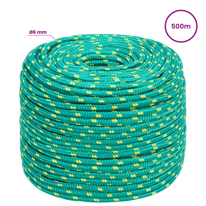 Frânghie utilitară multifuncțională 6 mm 500 m Verde PP WALTI