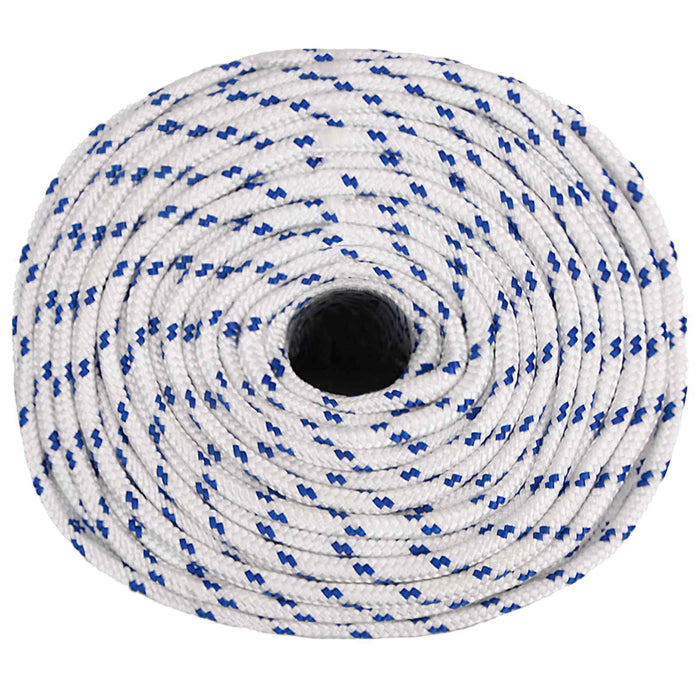 Frânghie utilitară multifuncțională 6 mm 250 m Alb și albastru WALTI