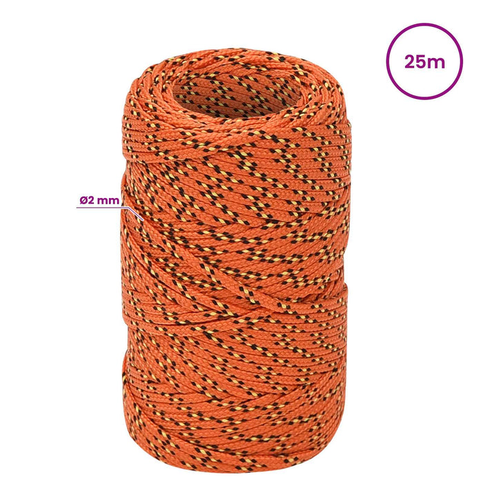 Frânghie utilitară multifuncțională 2 mm 25 m Portocaliu PP WALTI