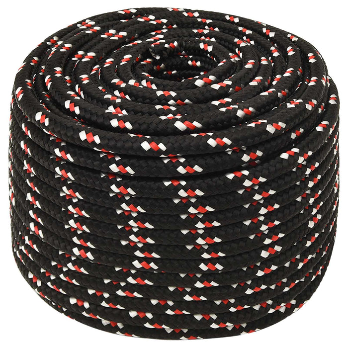 Frânghie utilitară multifuncțională 14 mm 100 m Negru și roșu WALTI