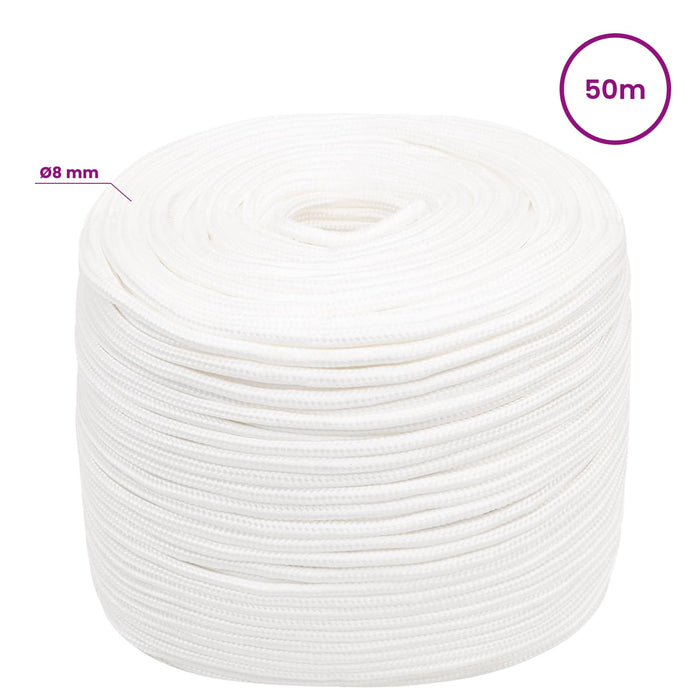 Frânghie utilitară multifuncțională 8 mm 50 m Alb PP WALTI